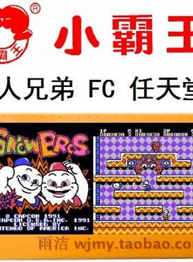 雪人兄弟雪山滚雪球fc游戏卡
