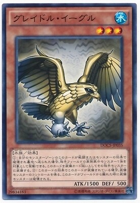 【假面卡牌】游戏王 N平卡 灰篮鹰 906 DOCS 日版