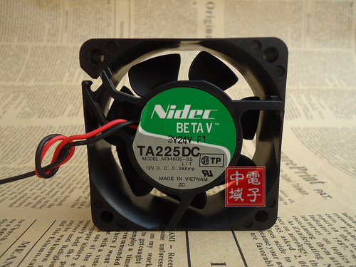 现货正品Nidec M34605-55 6CM 6025 DC 12V 0.58A 两线TA225DC