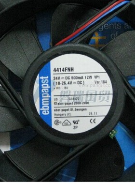 Ebm-papst依必安派特 24VDC 12.0W 5400RPM 管轴式 风扇 4414FNH