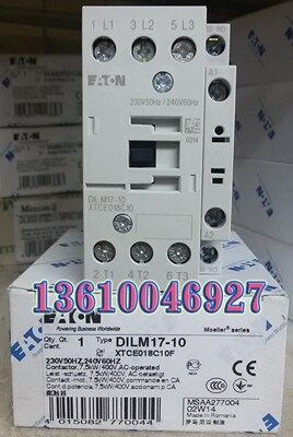 EATON MOELLER DILM17-10(230V50Hz,240V60Hz)穆勒接触器正品现货