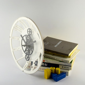 创意玻璃齿轮转动动感钟表客厅书房卧室静音