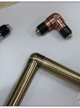 19MM电镀杆转角器/可弯罗马杆/L/U型/八角窗/转角窗帘杆/外贸余单