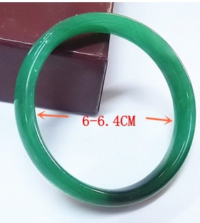 仿翡翠玻璃时尚风绿色款手镯