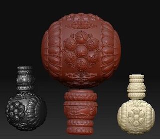 精雕图 圆雕图 玉雕 木雕 六字真言 三通 stl  3D扫描打印 佛头