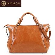 HONGU/Hong Gu flagship-store counters authentic handbags slung cowhide fashion leisure single shoulder women bag 4437 Biggie
