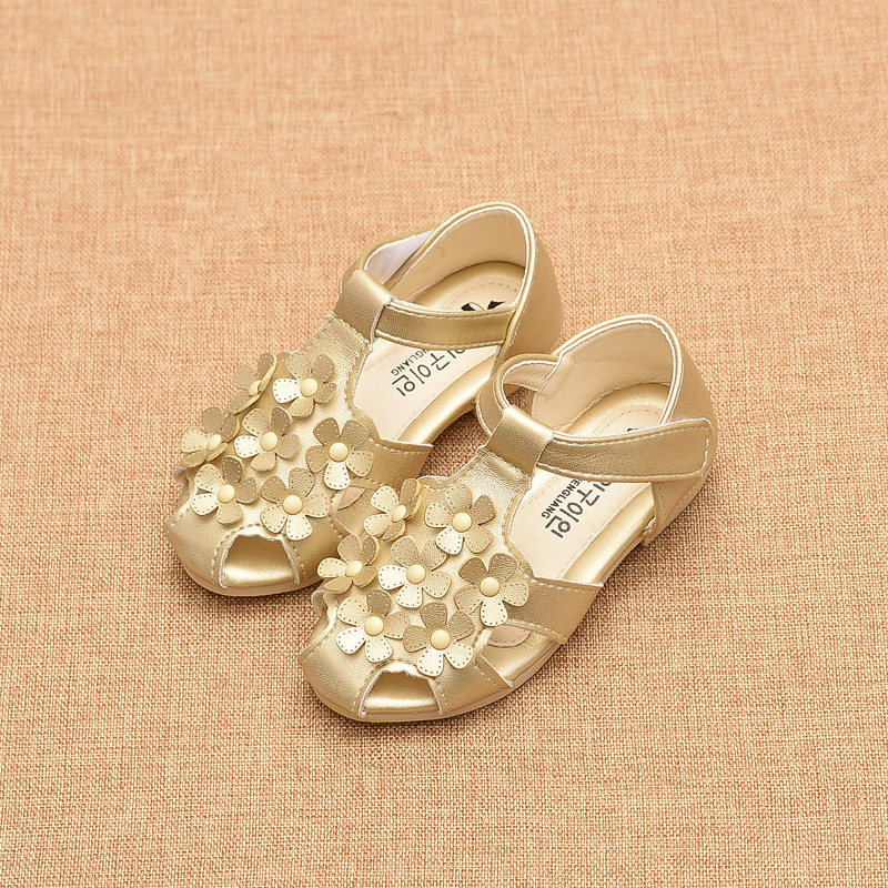 Sandales enfants en PU Baotou pour été - semelle caoutchouc - Ref 1053443 Image 1