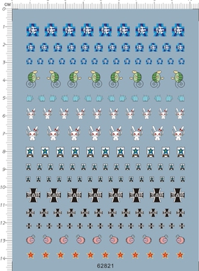 62821 1/72 少女与战车桑达斯河马组兔子组乌龟组黑森峰 10*14