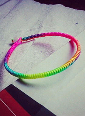 时尚风手工编织红绳本命年金刚结