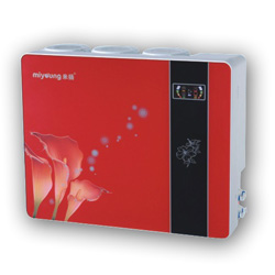 miyoung/米扬净水器6级过滤MRO75-311红，一路碱性水一路纯净水。