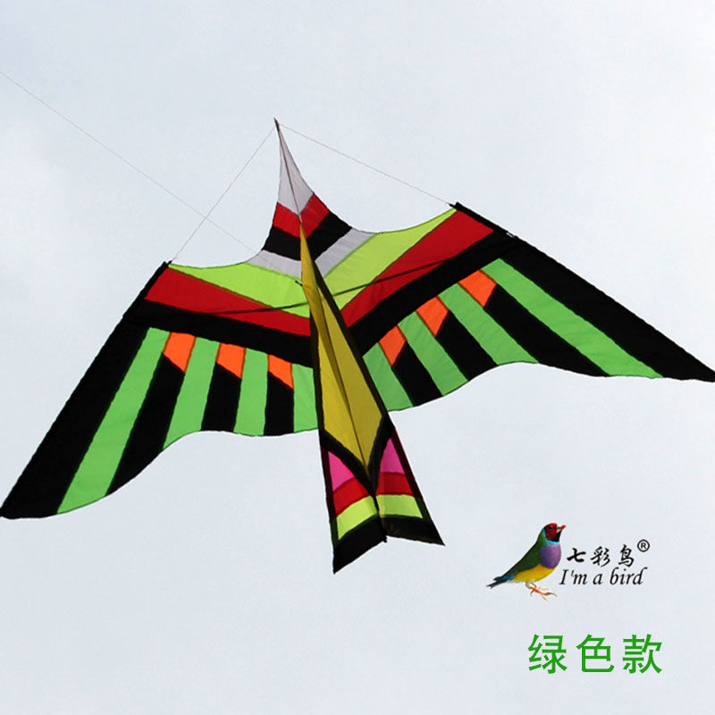 潍坊风筝 3米伞布大鸟风筝 伞布 绚丽多彩 微风易飞