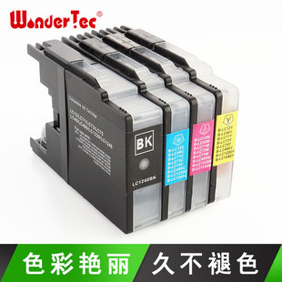 WonderTec适用兄弟J430W墨盒兄弟J430W打印机墨盒 BrotherJ6710w黑色墨盒J5910DW彩色J6910 J6510 LC400墨水