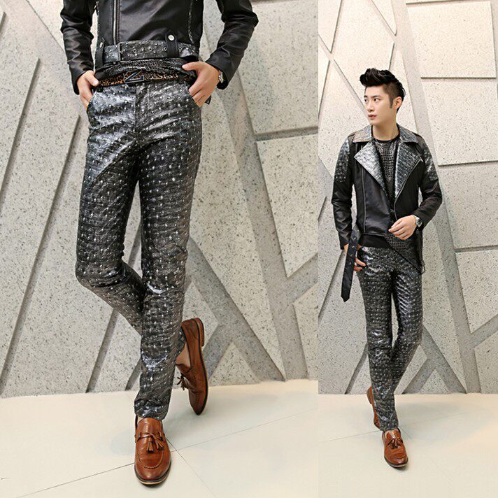 Pantalon cuir homme pour jeunesse pour automne - Ref 1483901 Image 1