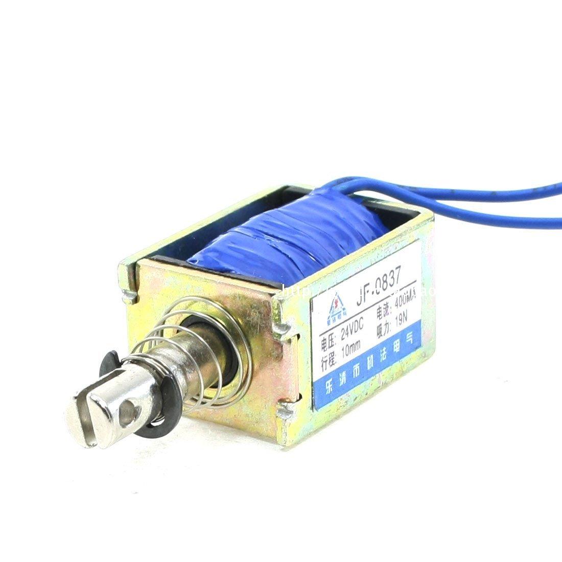 直流框架推拉式电磁铁 JF-0837B 电磁铁DC12V DC24V 吸力19N 10MM
