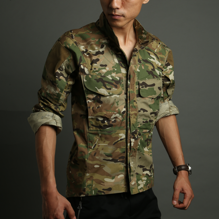 夏执政官长袖战术衬衫男士衬衣透气军迷用品多功能多口袋部队衬衫