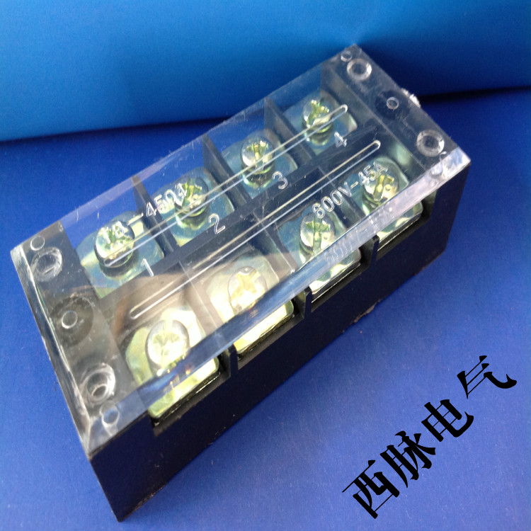 【优质直销】TB固定式端子TB-4504 （45A 4P）日式接线端子 铜件
