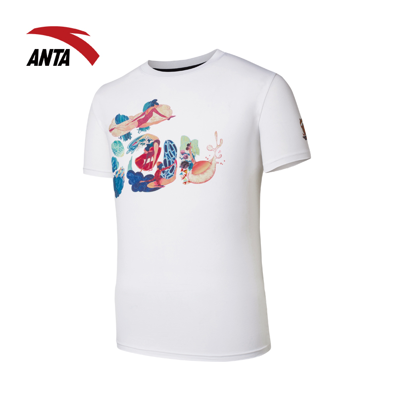 Tshirt de sport homme ANTA 95638152 en coton - Ref 465880 Image 1