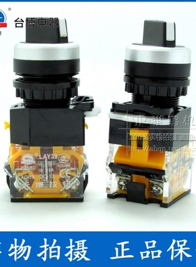 天博按钮 旋钮开关 LAY39C-11XD/2 二位置短柄旋钮带灯