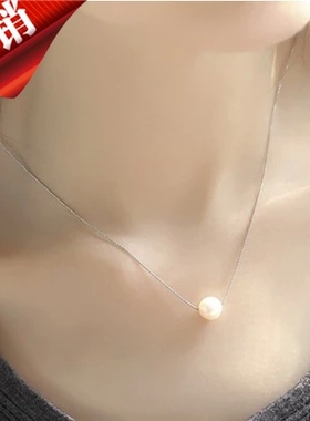 珍珠锆石短款锁骨链衣服配饰新品