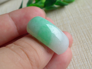 翡翠马鞍戒指23号尾指吊坠男款冰种飘花绿色缅甸天然Aa货带证书99