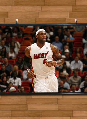 詹姆斯骑士队巨幅海报挂轴有框画NBA装饰画酒吧卧室客厅壁画墙画