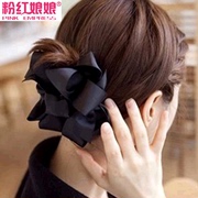 Pink Empress authentic Korean jewelry new bow tie cloth to catch clips hair clip ponytail hair jewelry card