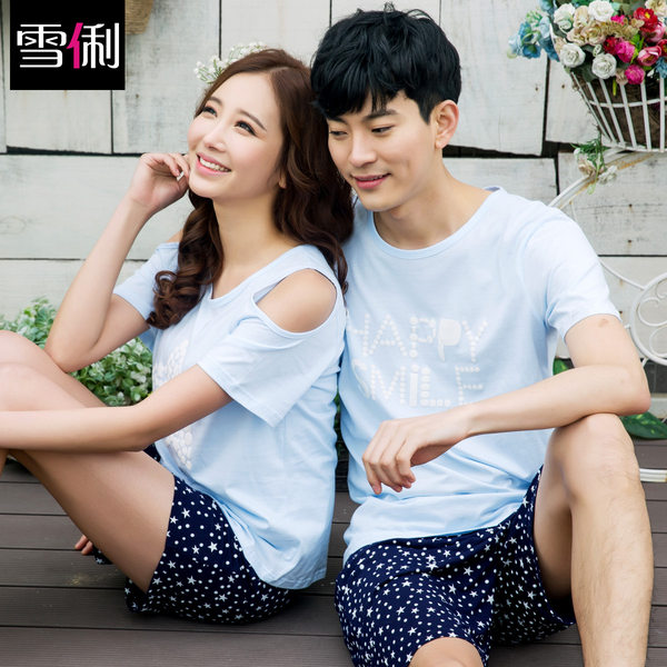 雪俐 韩版纯棉情侣家居服套装 优惠券折后￥38包邮(58-20)
