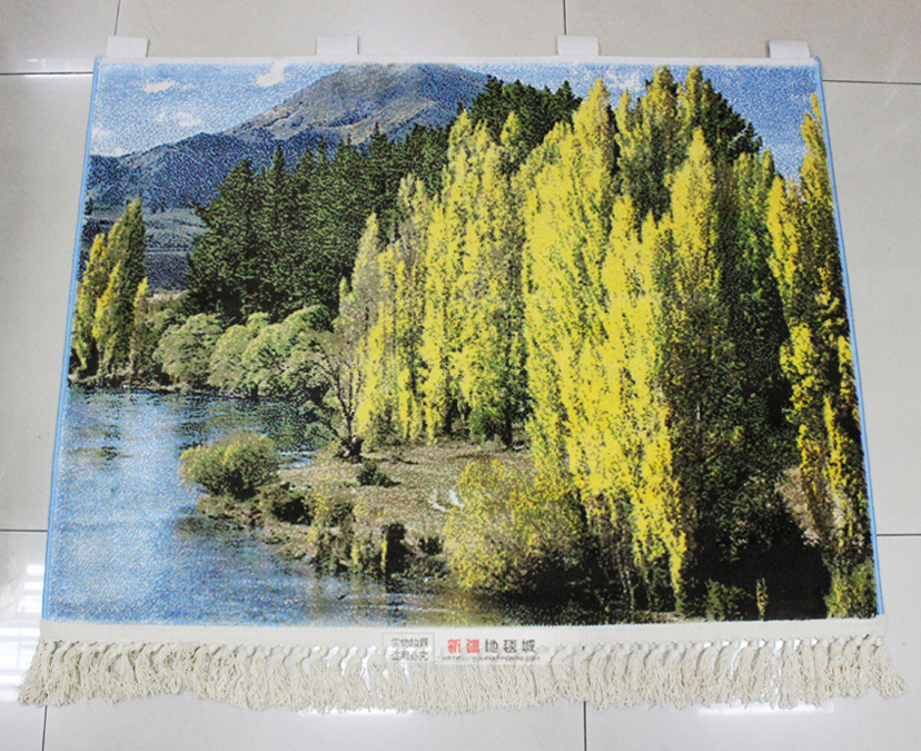 艺术挂毯白桦林客厅背景欧式北欧