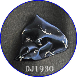 韩版海洋风船锚男士礼服口袋巾男式西服胸巾装饰印花丝质小手帕