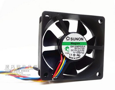 建准SUNON GM1206PKVX-A 6CM/厘米 6020 4线CPU散热风扇 12V 3.0W