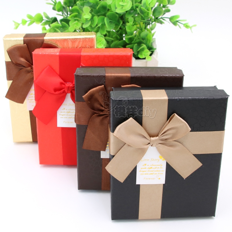 四色可选 9格长方形手工巧克力包装盒婚庆送礼高档纸盒礼品糖果盒
