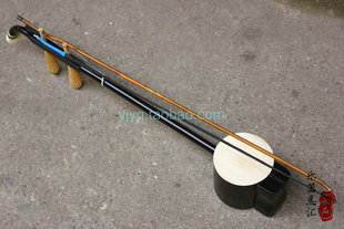 永鸣黑漆色实木圆杆竹筒板胡 婺剧板胡 绍剧板胡 浙江戏剧竹板胡