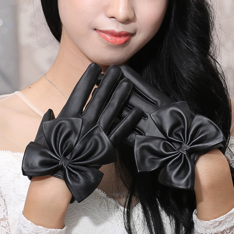 秋冬季时尚女士个性演出皮手套