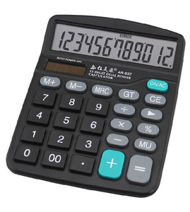 新款计算器837 学生财务会计专用大屏幕太阳能双电源彩色计算机