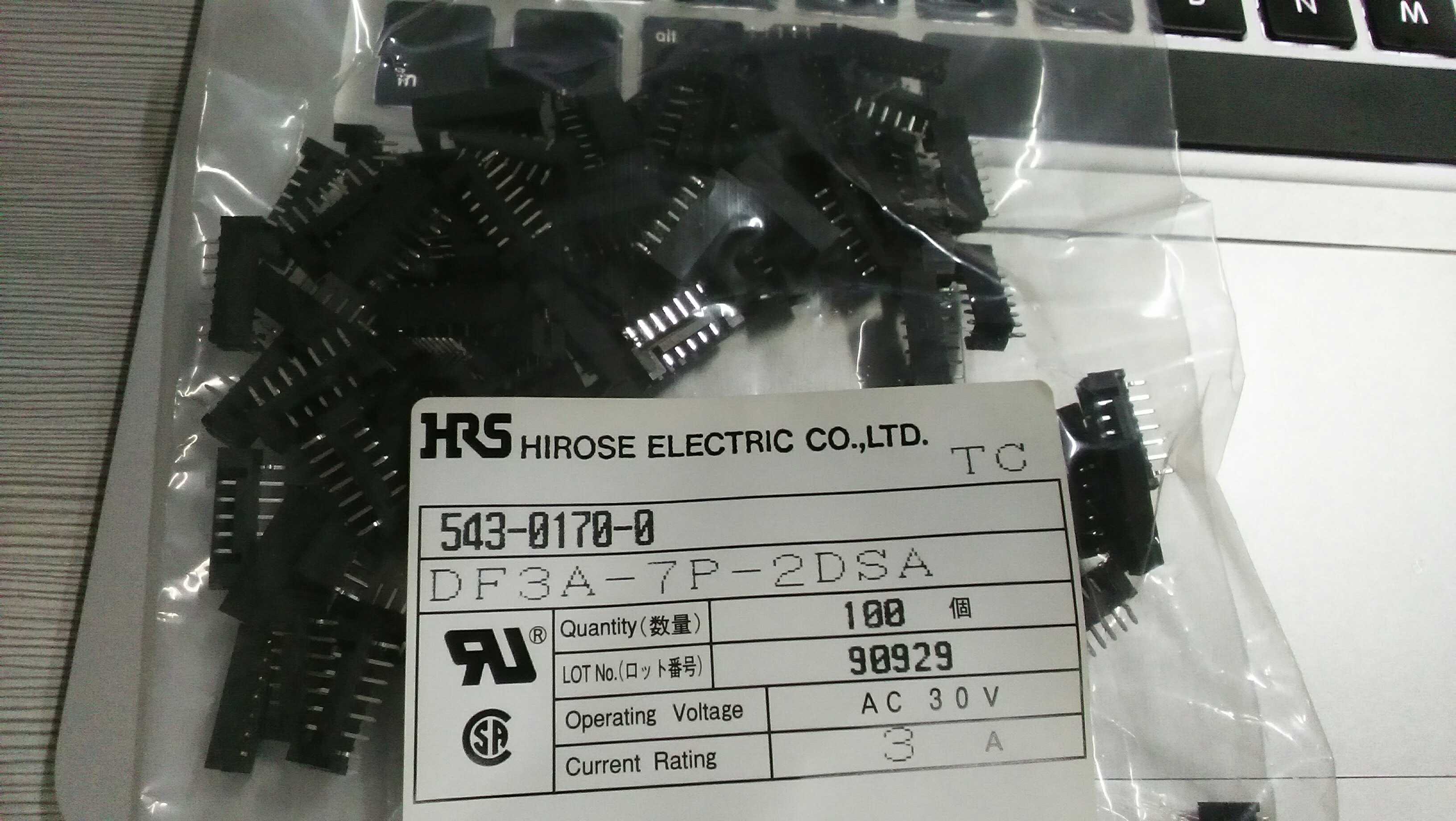 一手现货 DF3A-7P-2DSA HRS 连接器