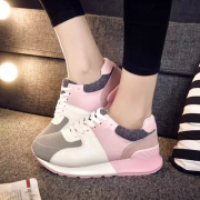 2015 Korean fashion mixed colors for fall/winter sneakers casual shoes autumn spell color with flashes shoes platform shoes