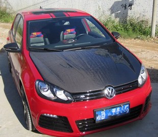 适用于大众高尔夫6代汽车改装 件发动机盖专用外观件引擎盖GTI机盖
