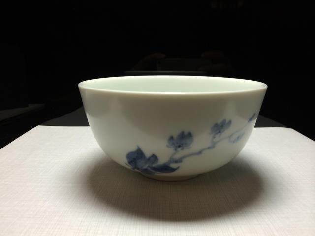 特价 台湾蔡晓芳 晓芳窑 早期 珠光青花 小茶碗 干泡碗