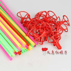 托杆结婚房新房布置用品配件举18寸铝箔铝膜气球特粗气球托杆托杯