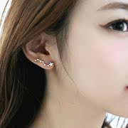 Package mail Europe and vintage earrings Korea Big Dipper man-made crystal diamond star earring girl