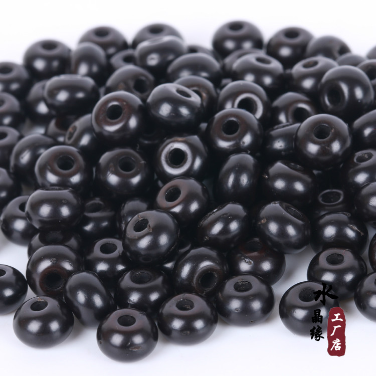 diy天然椰壳项链配饰车轮珠