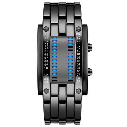 正品韩版防水男士创意led电子表