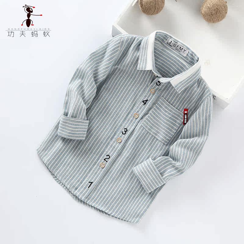 Chemise garcon à manche longue - Ref 2073598 Image 1