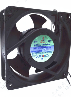 SJ1238HA3 原装台湾三巨 AC380V 12CM变频器机柜散热风扇轴流风机