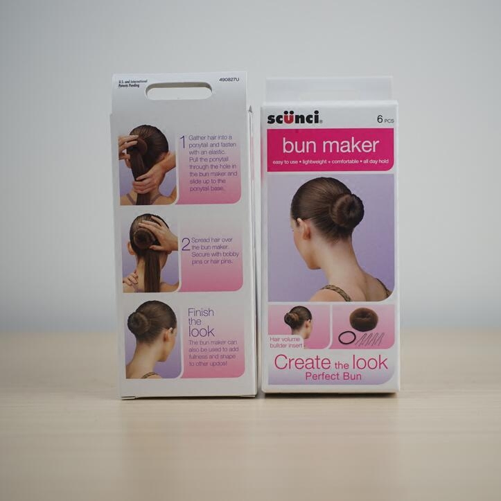 scunci甜甜圈波波头1盒盘发器