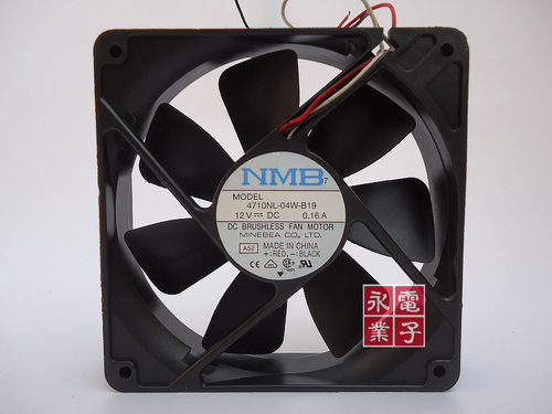 原装 NMB 12025 12CM 4710NL-04W-B1912V 0.16A 3线散热风扇