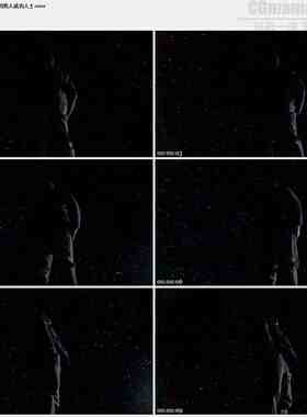 仰望星空的男人成功人士高清视频素材