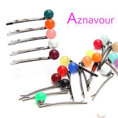 Aznavour AZ 韩国饰品 GRAINdeBEAUTE阿兹娜秀气糖豆边夹发夹A4