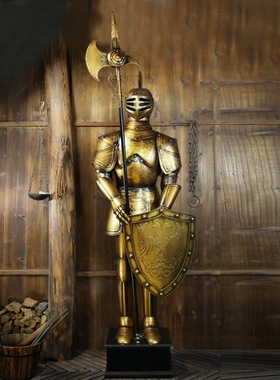 工艺复古欧式风武士雕塑装饰品
