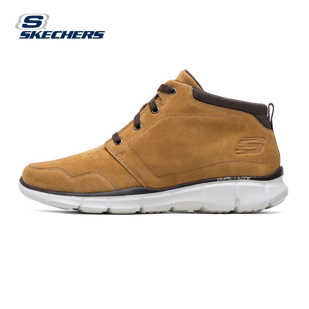 Chaussures de montagne neige en cuir de porc SKECHERS - Ref 1066668 Image 1